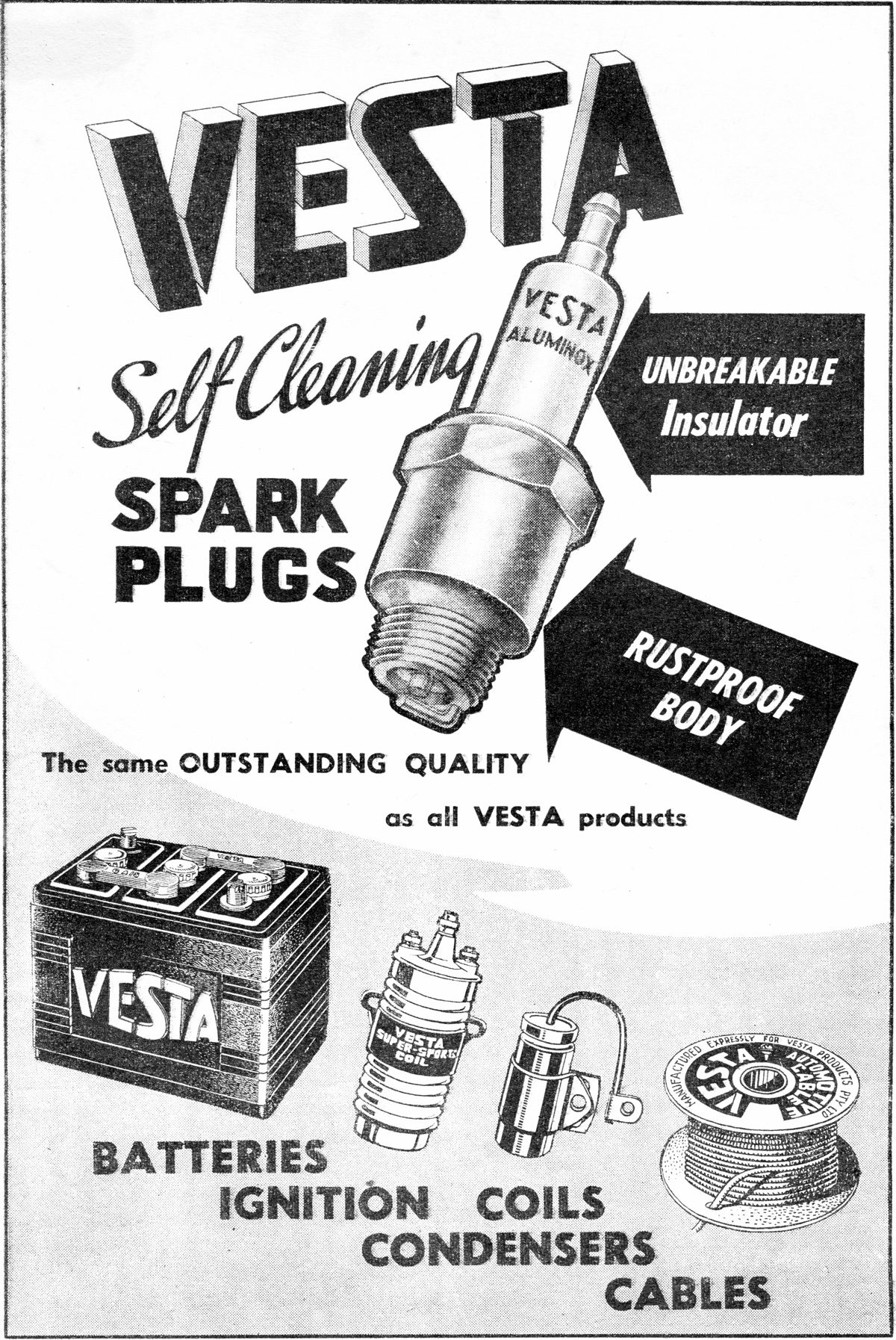 1954 Vesta Spark Plugs